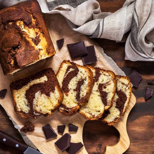 Le Gâteau marbré au chocolat