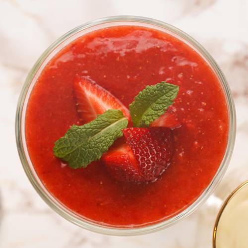La Panna cotta aux fraises