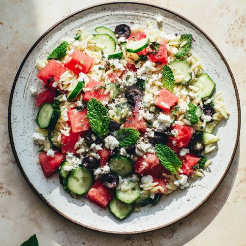 La Salade fraîcheur orzo, pastèque et feta
