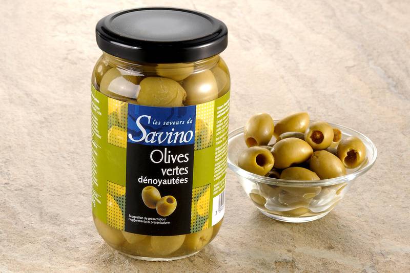 Olives vertes dénoyautées - 37cl