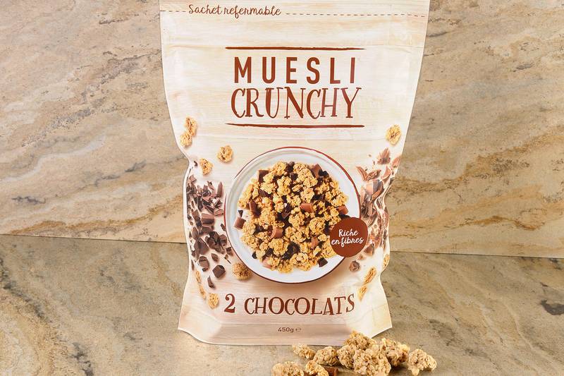 Le Muesli croustillant au deux chocolats monmarché.fr