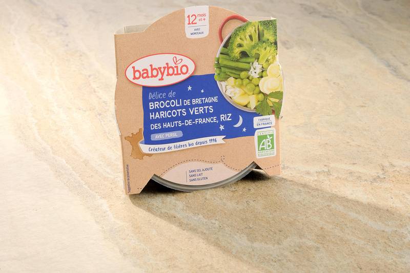 Délice de brocoli, haricots verts, riz au persil BIO - dès 12 mois