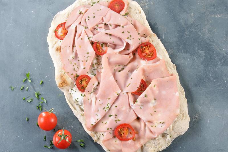 La Pinsa mortadella monmarché.fr