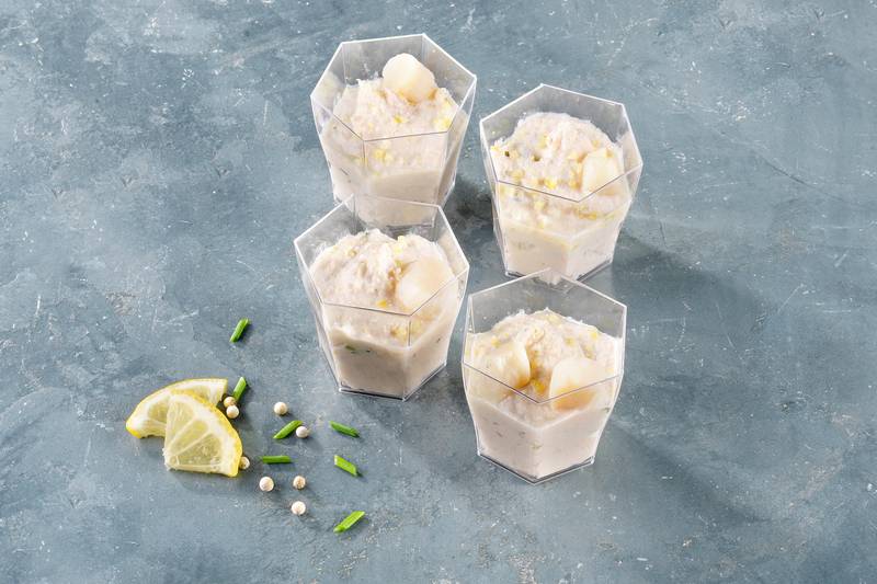 Les Verrines de Saint-Jacques et citron - Mon Marché