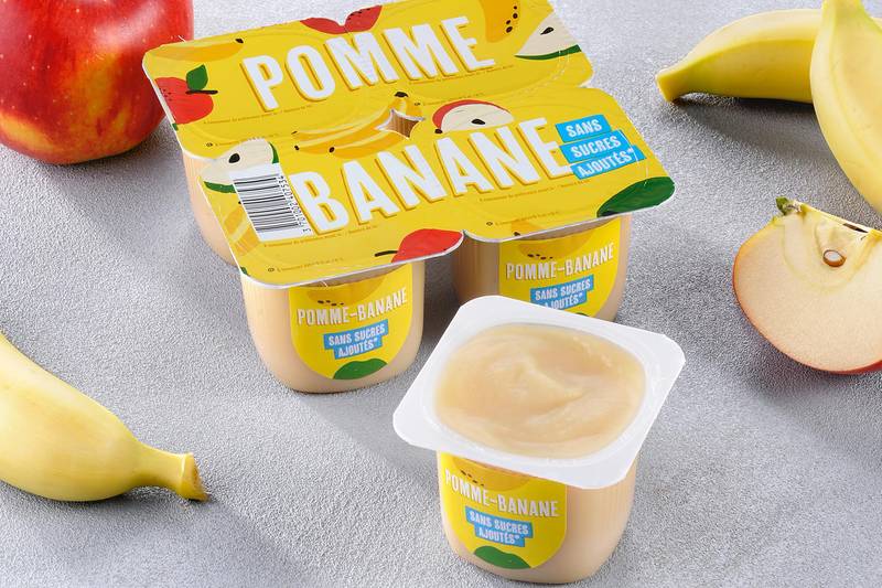 Les Compotes de pommebanane monmarché.fr