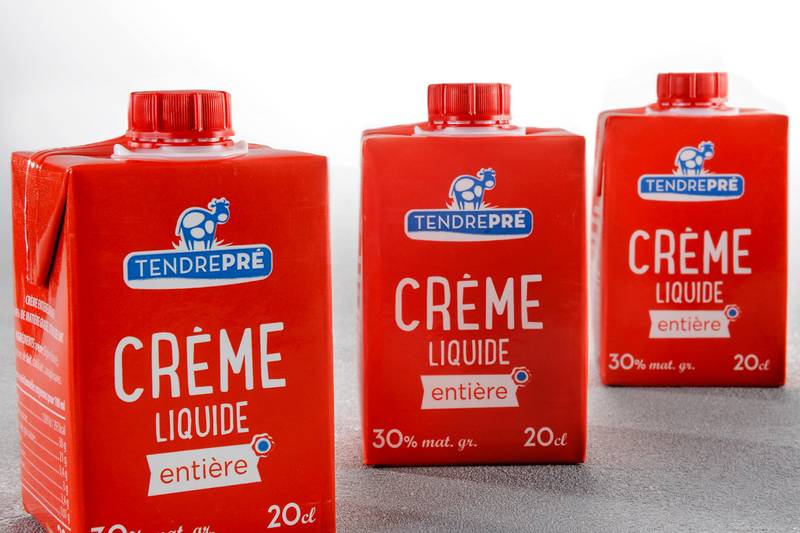 La Crème liquide entière UHT 30 3x20cl "Tendre Pré" monmarché.fr
