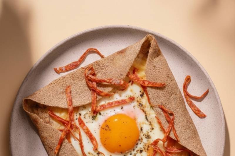 La Galette œuf et chorizo