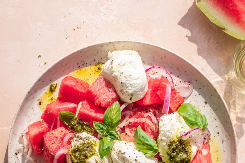La Pastèque burrata & pesto