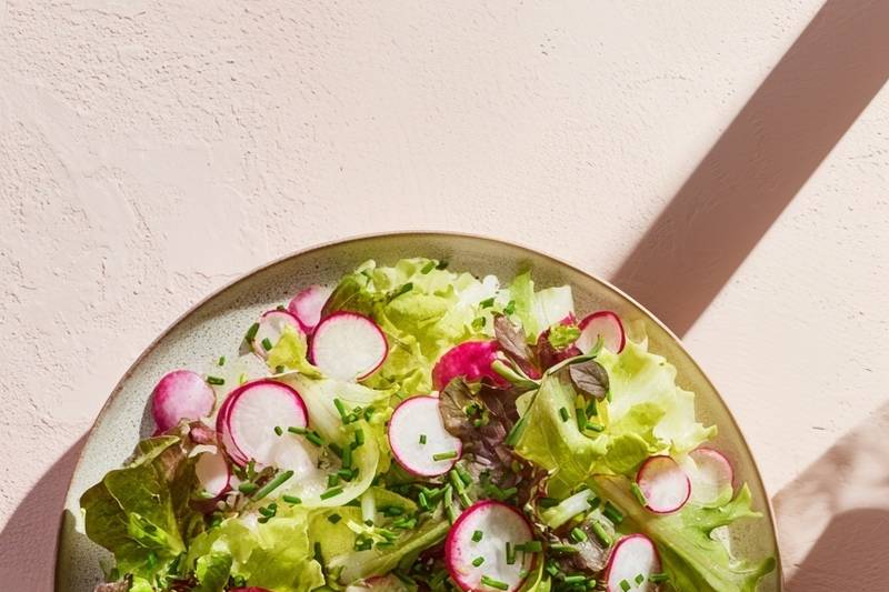 La Salade de jeunes pousses et radis
