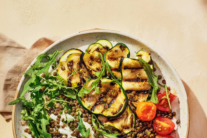 La Salade de lentilles et courgettes