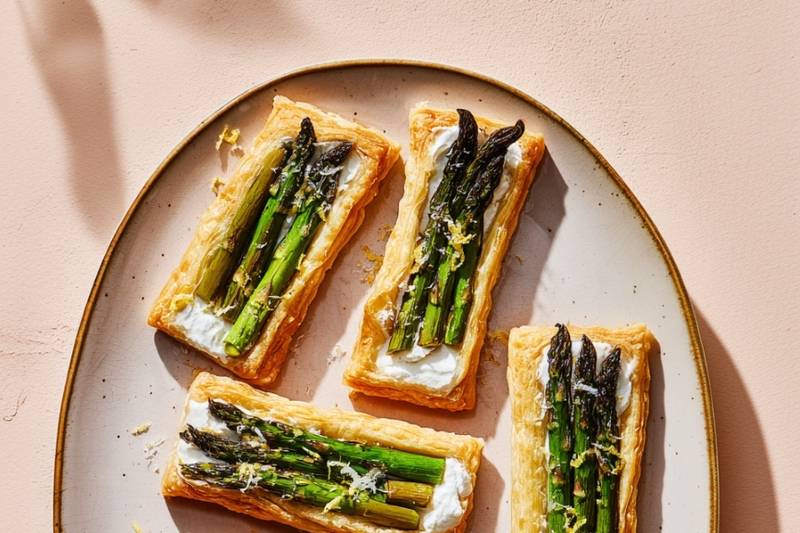 La Tarte fine asperges & ricotta