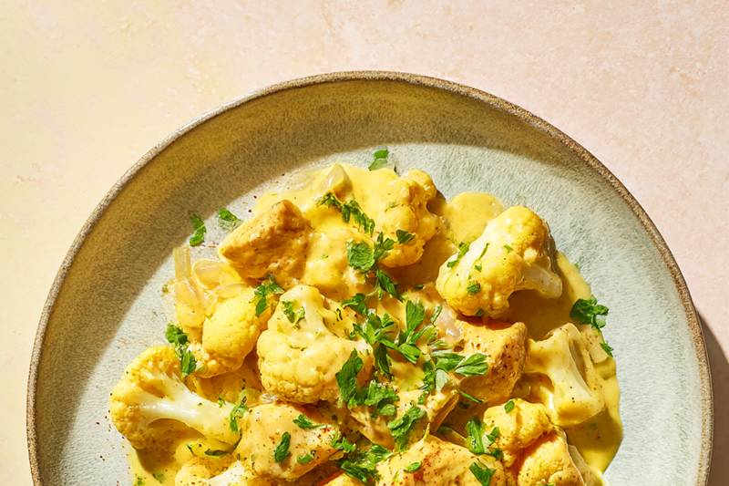 Le Curry de chou-fleur et poulet