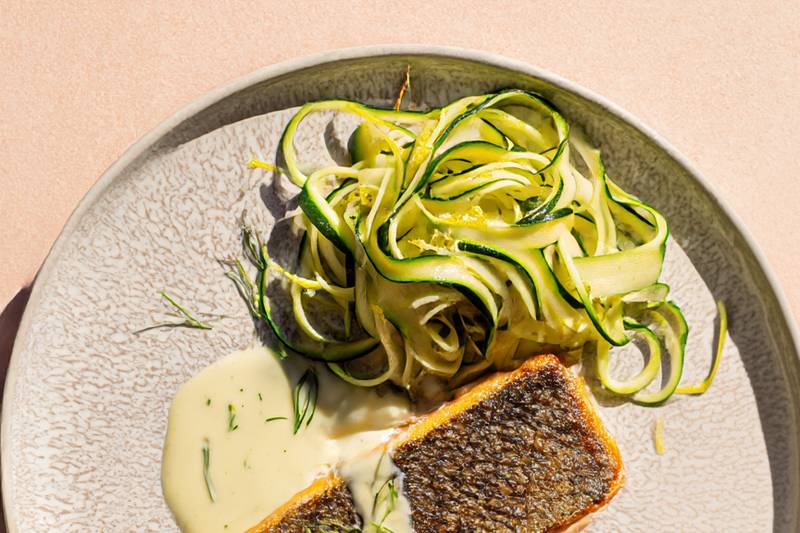 Le Pavé de truite, sauce citron