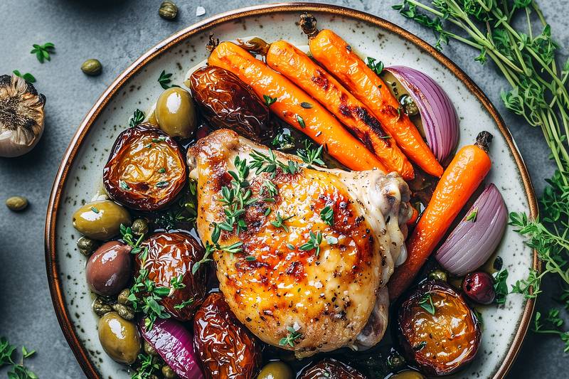 Poulet rôti inspiré d'Ottolenghi
