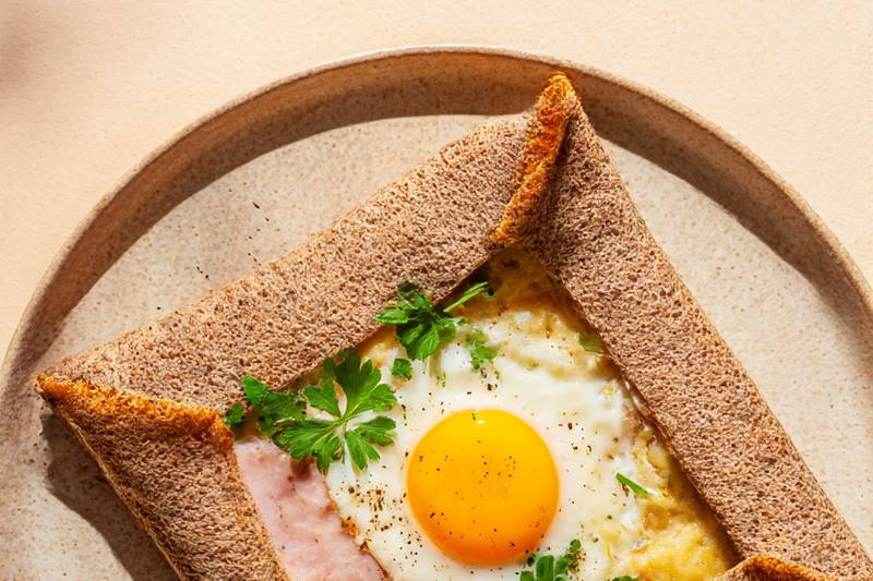 La Galette complète jambon-fromage 🇫🇷