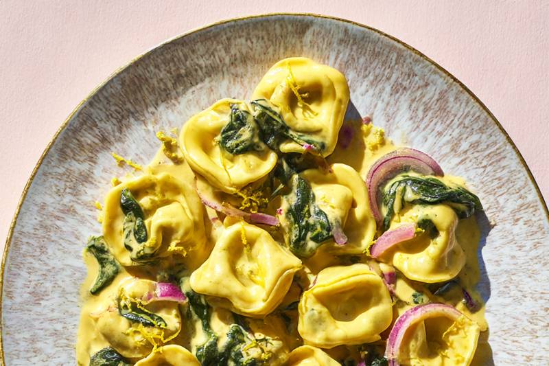 Les Tortellini épinards curry