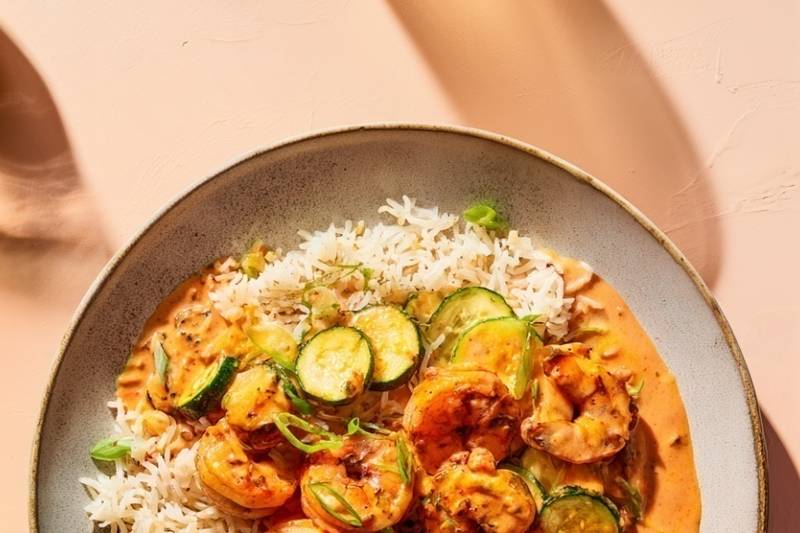 Les crevettes sautées au chorizo