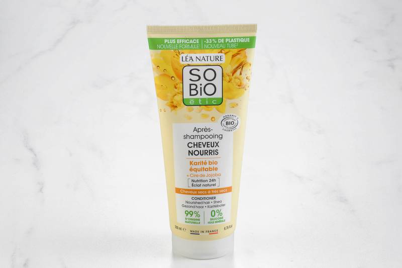 Après-shampoing Bio SO'BiO étic Karité Argan 200ml - Pour Cheveux Secs, Nourrissant, Neuf