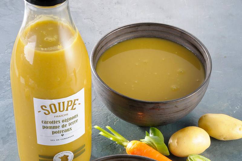 La Soupe carottes, oignons, pomme de terre, poireaux 96cl - Mon Marché