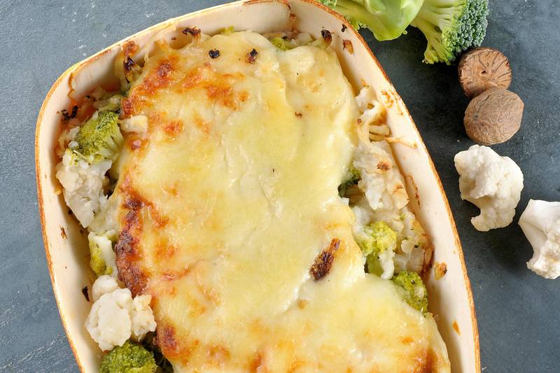 Gratin de chou-fleur et brocolis Mon Marché