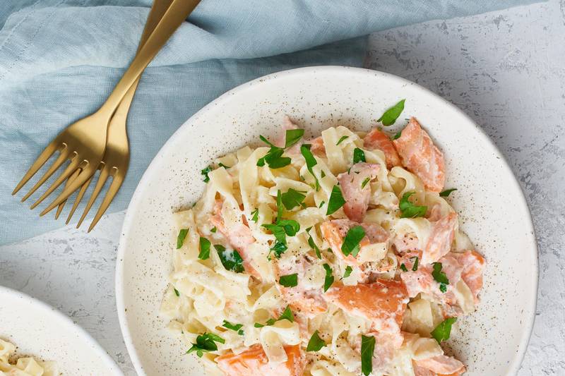 Tagliatelles au saumon