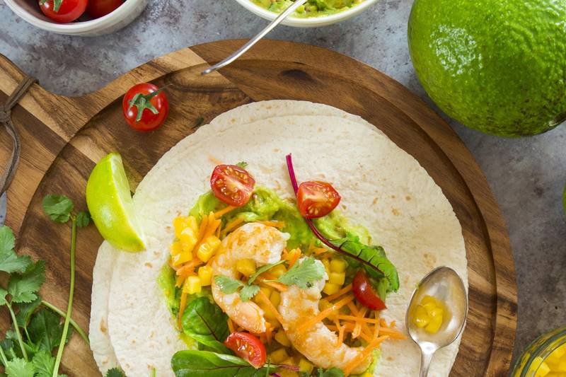 Les Tortillas aux crevettes