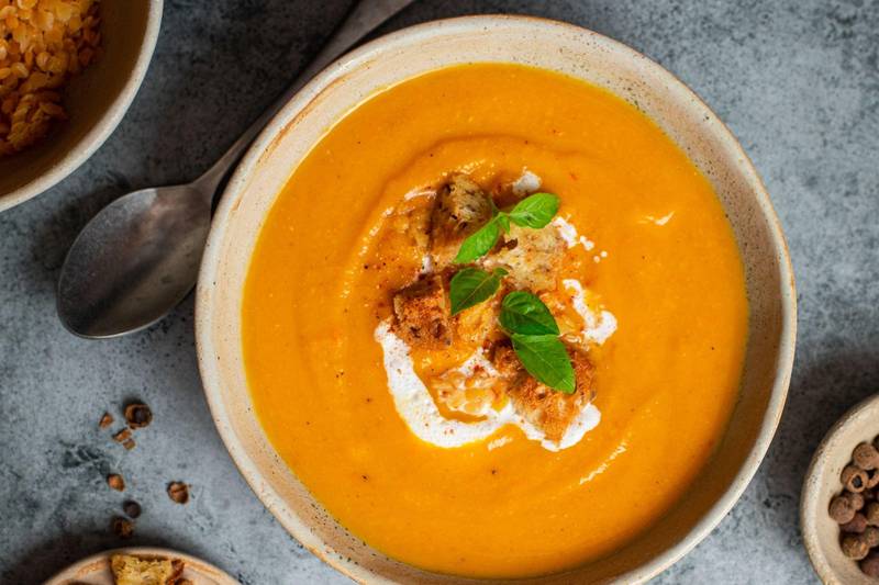 La Purée de butternut accompagnée de colin - mon-marché.fr