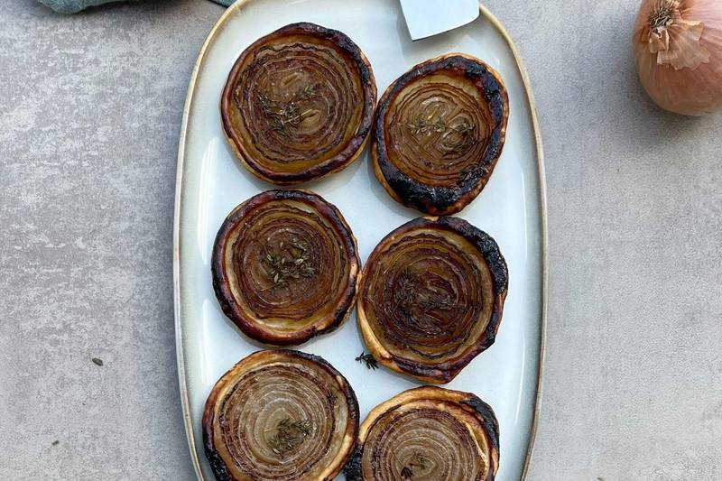 La Tatin aux oignons caramélisés