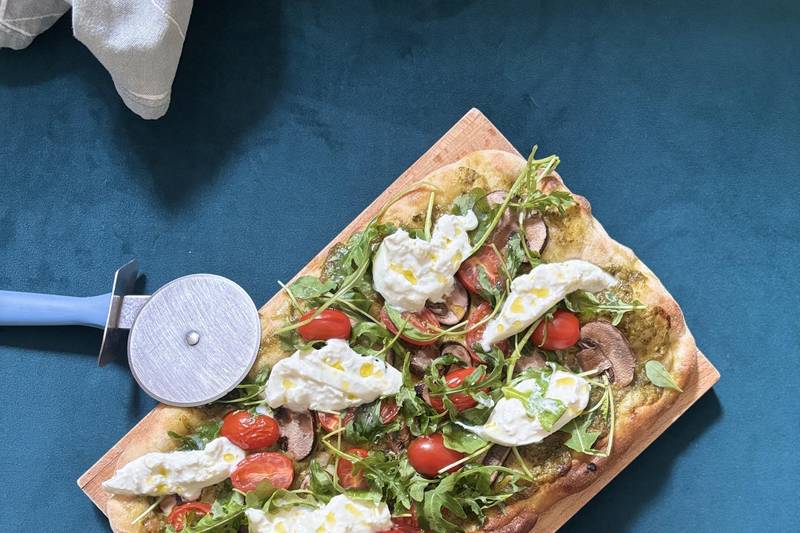 La Pinsa tricolore végétarienne