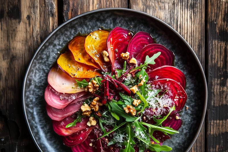 Le Carpaccio de betterave