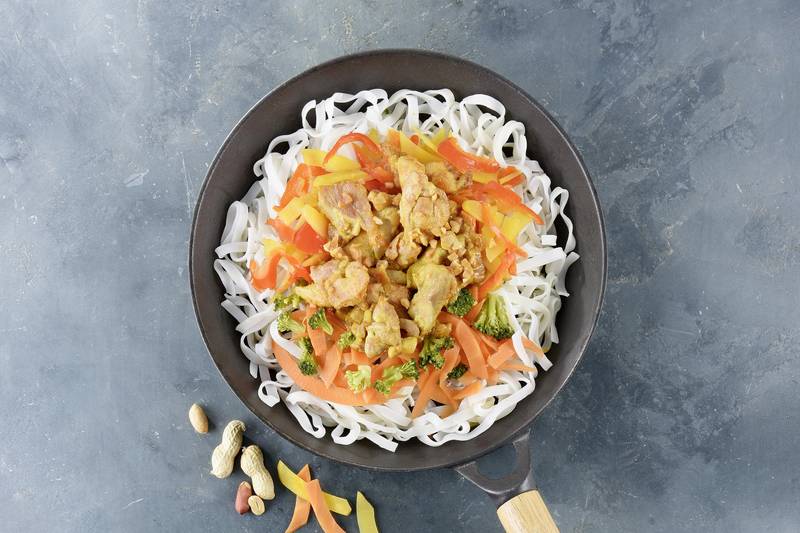 Le Pad Thaï poulet satay