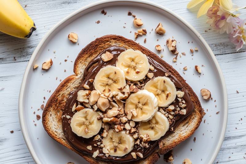 Le Banana toast au chocolat
