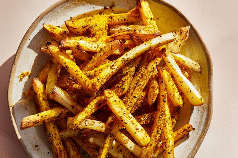 Les Frites de céleri au curry
