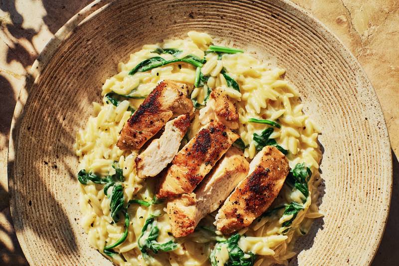 Le Creamy Chicken Orzo