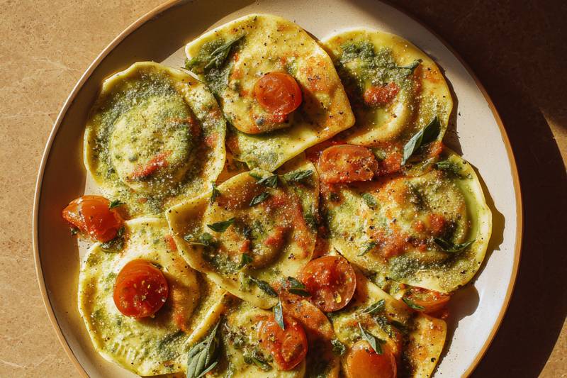 Les Raviolis maison ricotta épinards