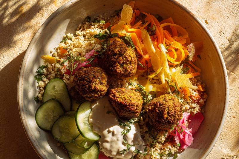 La Salade boulgour falafel