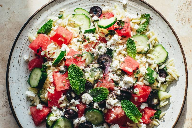 La Salade fraîcheur orzo, pastèque et feta