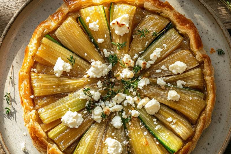 La Tarte tatin aux poireaux 🇫🇷