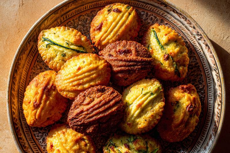 Les Madeleines courgettes chorizo