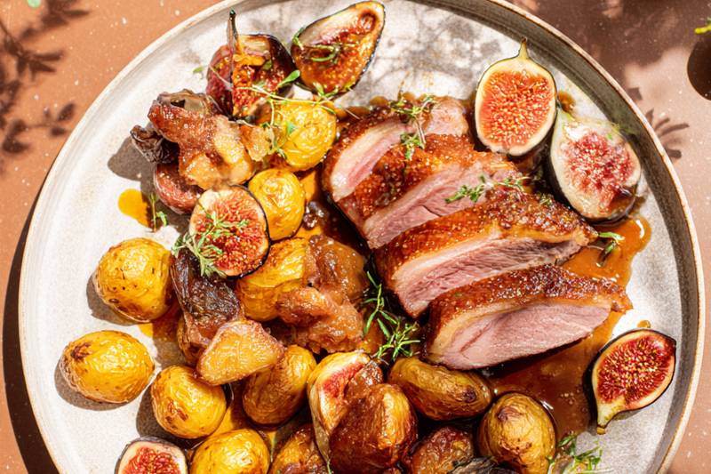 Le Magret de canard aux figues et miel