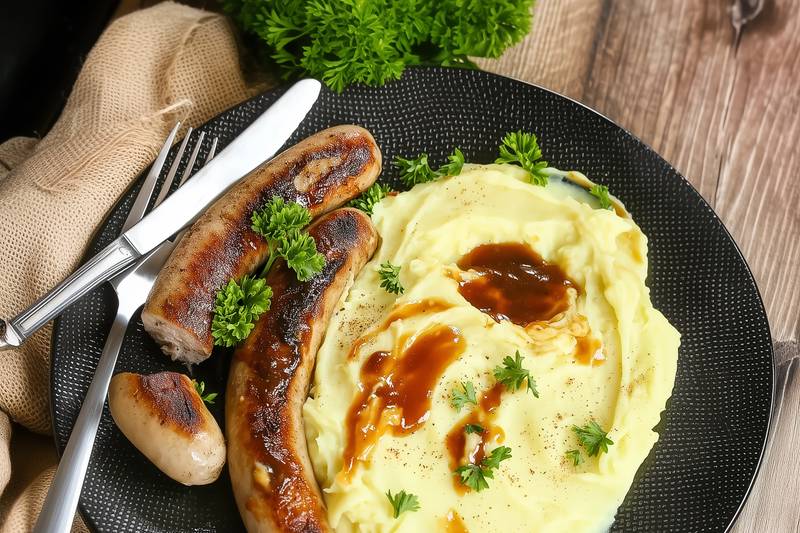 Purée saucisse