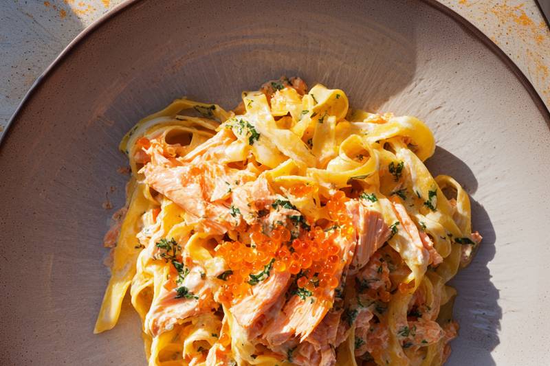 Les Tagliatelles au saumon fumé 🇳🇴