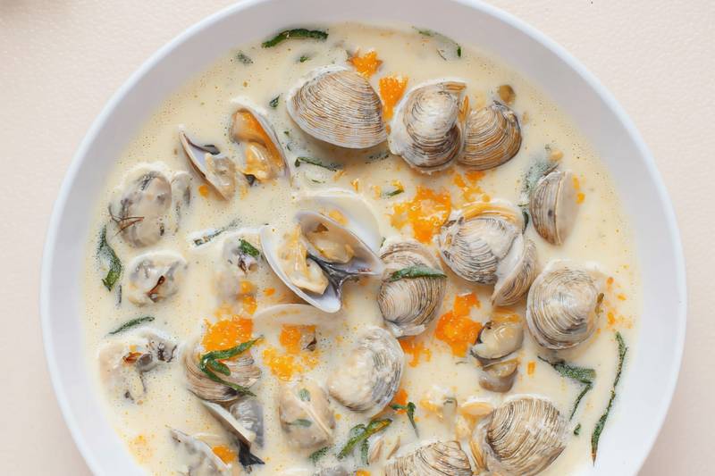 La Soupe de coques à l’estragon