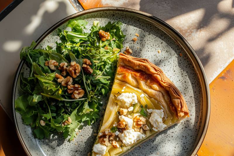 La Quiche aux poireaux et comté