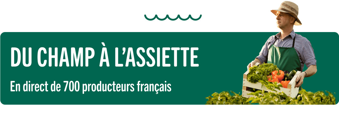 champs dans l'assiette