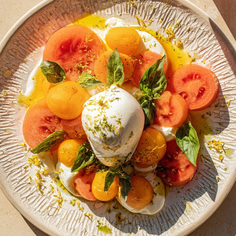 La Salade burrata tomate melon