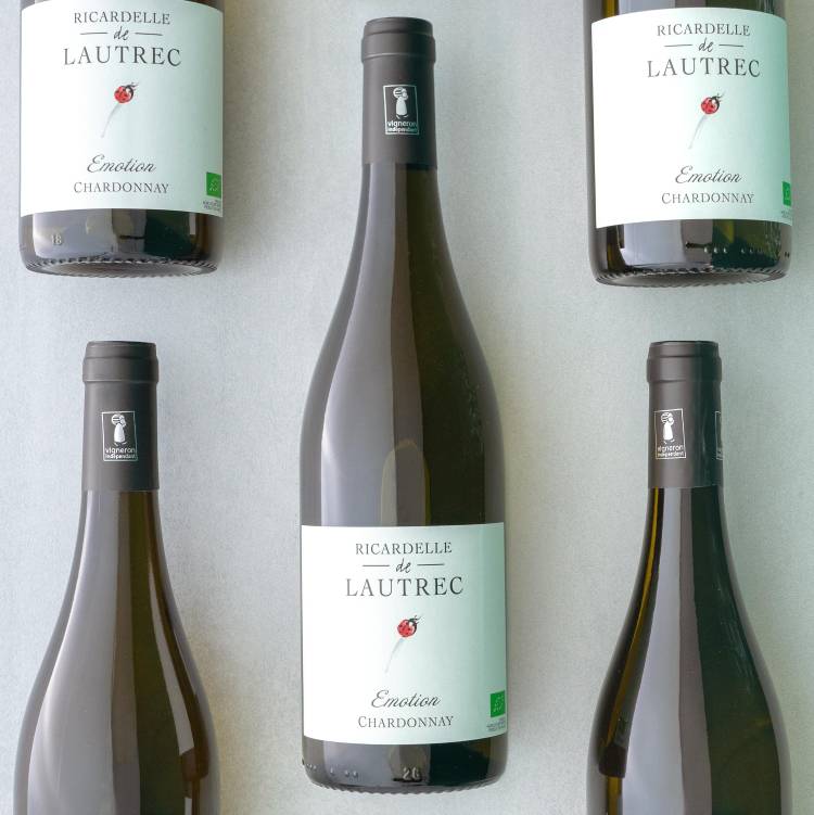Le Chardonnay IGP Pays d'Oc "Emotion" - Domaine Ricardelle de Lautrec - Millésime 2020