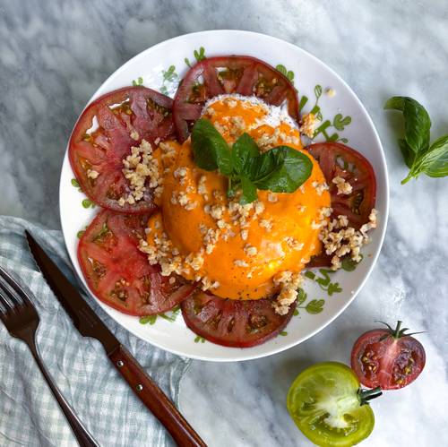 La Burrata, sauce tomate épicée