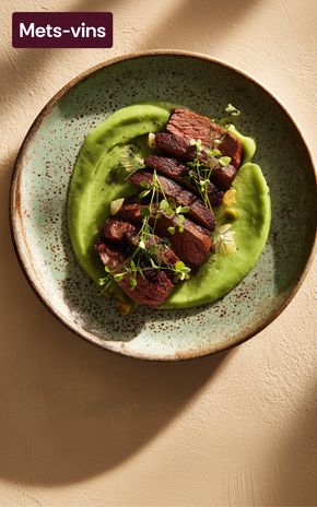 La Bavette et sa purée de haricots verts
