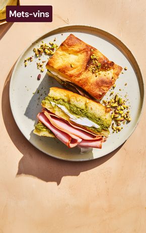 Le Sandwich focaccia à la mortadelle
